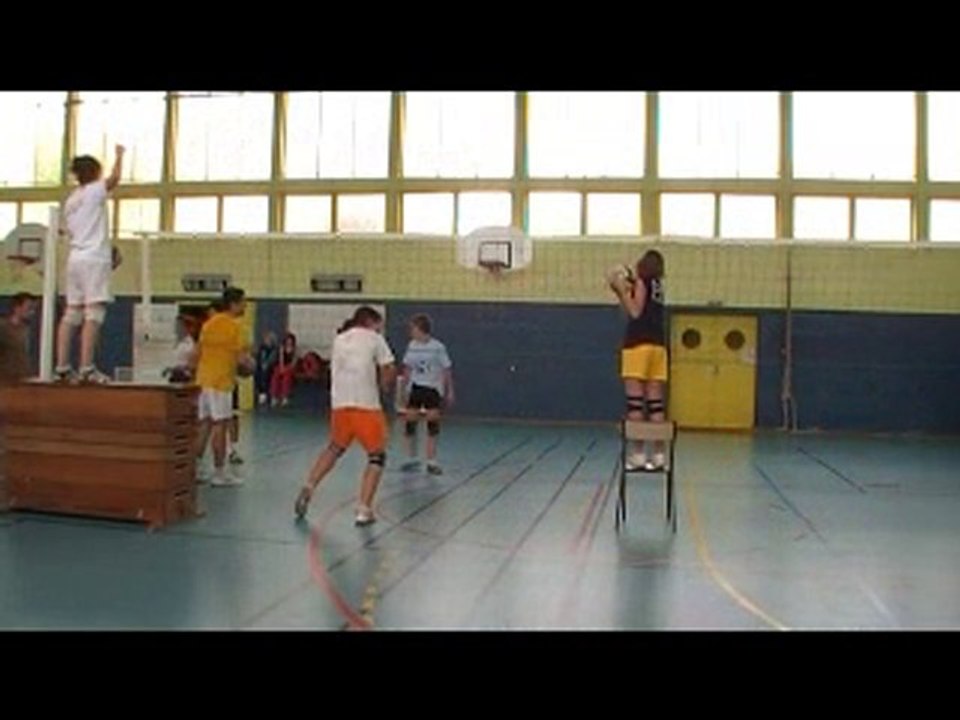 Enchainement de défenses en  volley