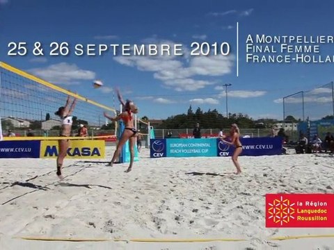 Beach volley European Continental cup in Montpellier