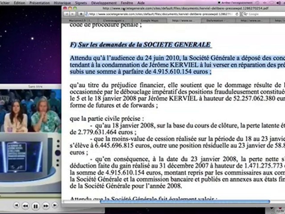 la SG a bien demandé 4,9 € de dommages à Kerviel