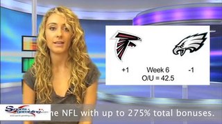 Falcons vs Eagles Free Online NFL Sportsbook Odds