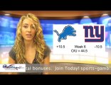 Lions vs Giants NFL Online Sportsbook Betting Odds