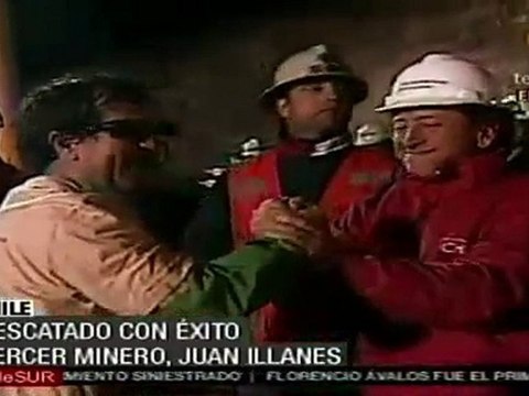 Tercer minero rescatado en la mina San José