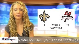 Saints vs Buccaneers Free Online NFL Sportsbook Odds