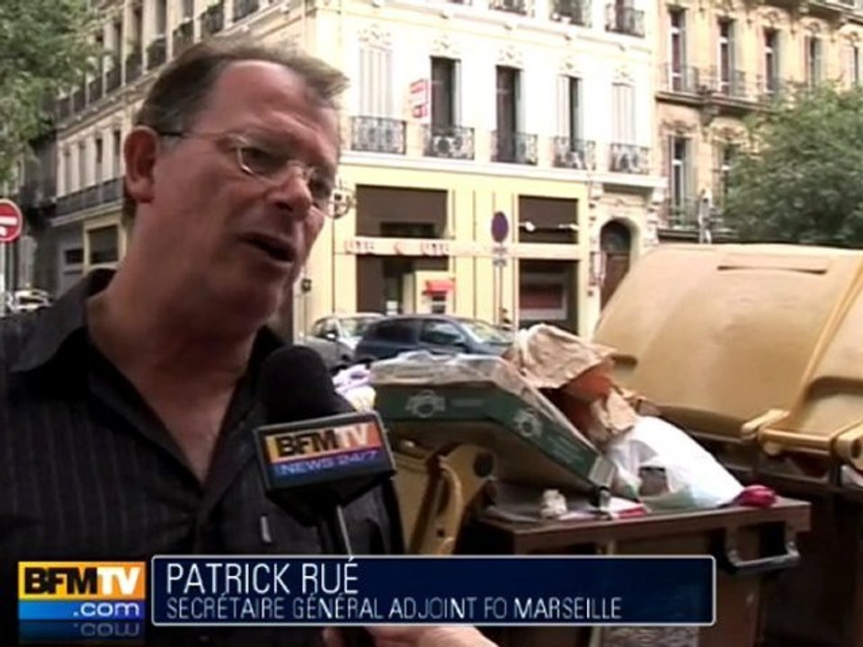 Ramassage des poubelles en grève à Marseille