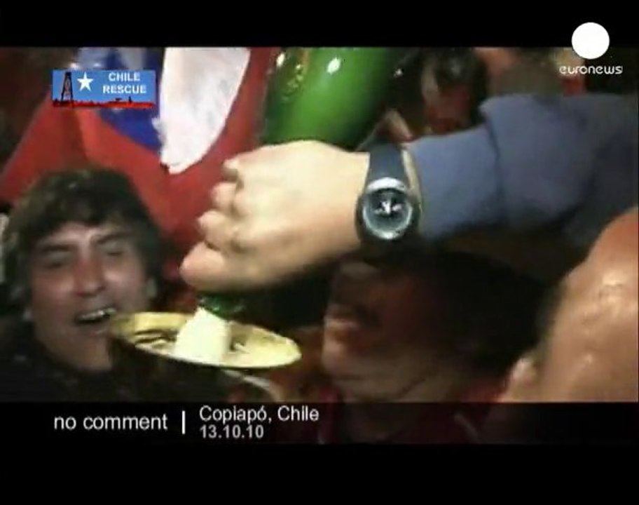 Chile miners rescue: People celebrate as... - no comment