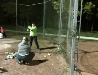 Batting balles piscine