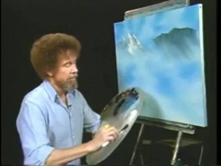 “YannisArt”Μάθημα 2ο - ( Βουνά)  Mountains By Bob Ross