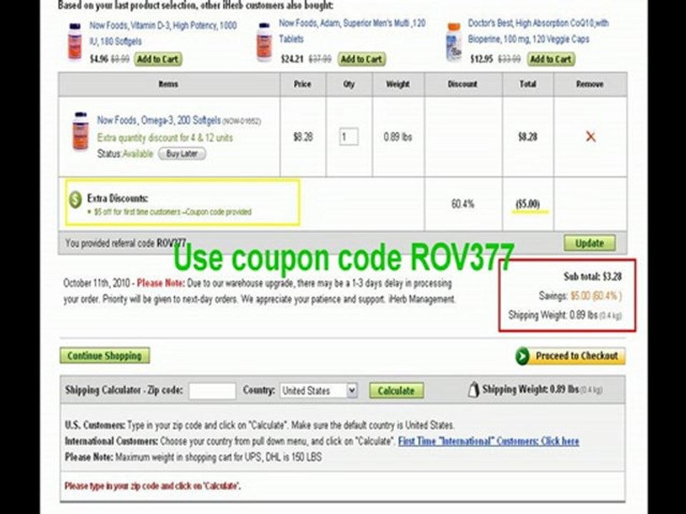 $5 OFF all Herbal Products and Supplements at iHerb.com