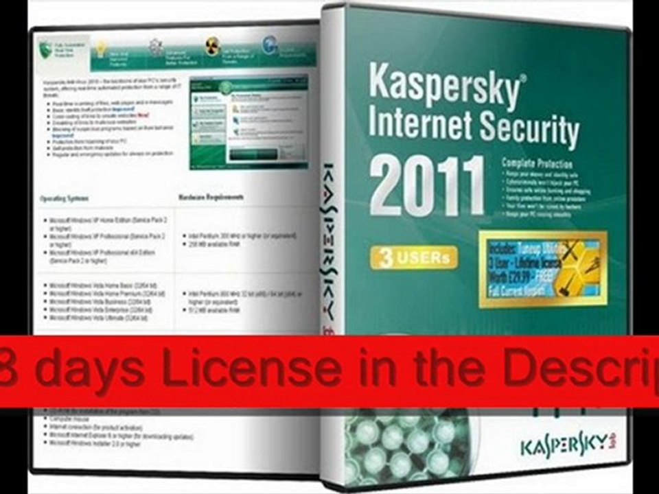 Kaspersky Internet Security 2011 + 2048 days License