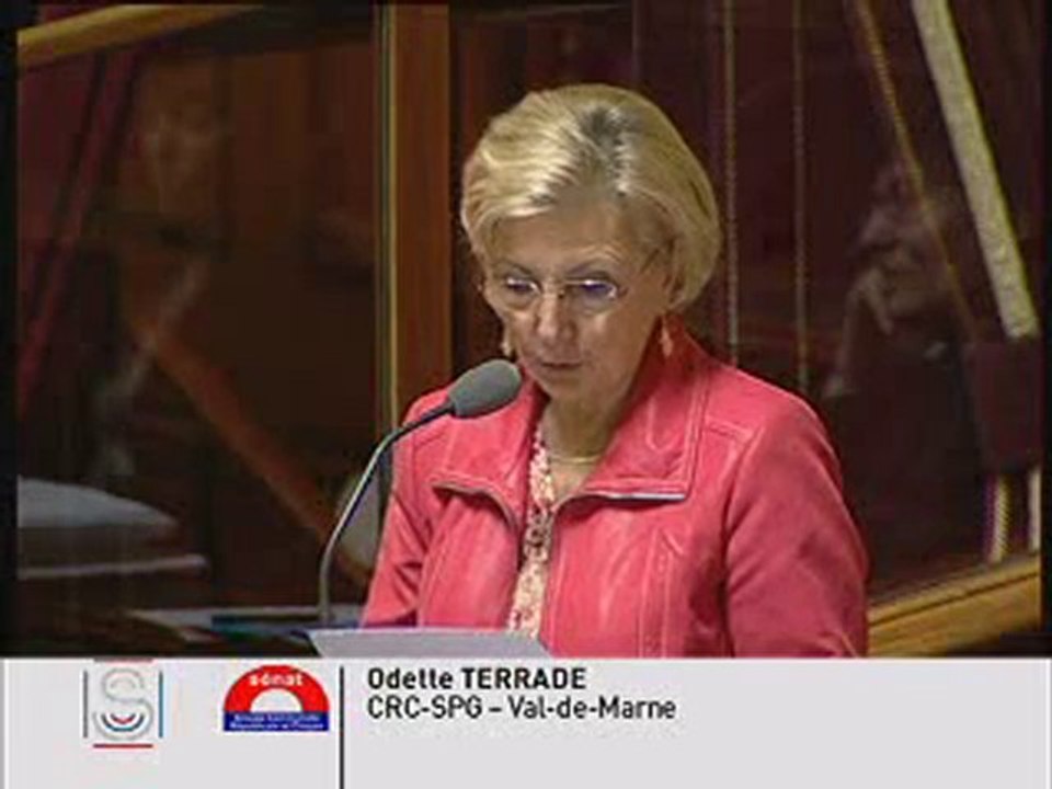 Odette Terrade  - Retraites  : Les retraités à la rue ?