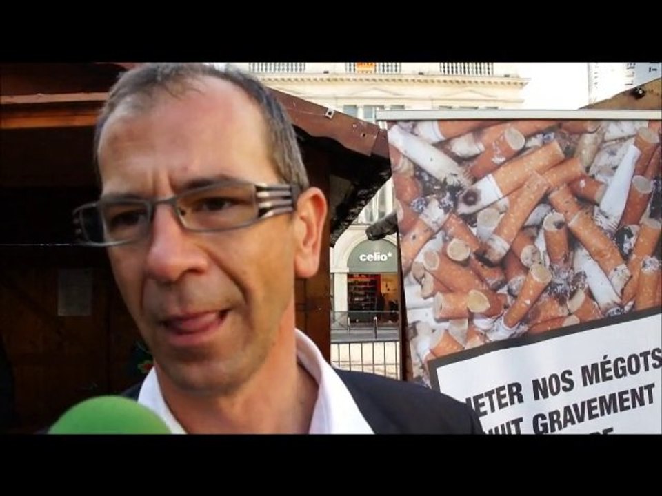 Plus de mégots sur le trottoir à Valenciennes !