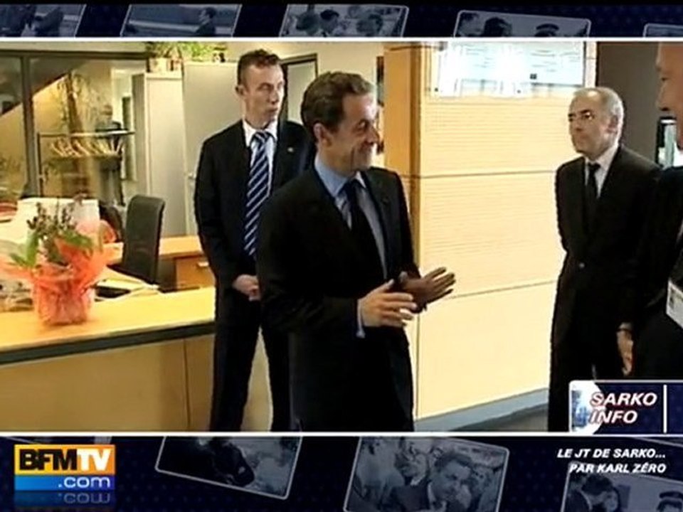 Sarkozy joue au rayon laser