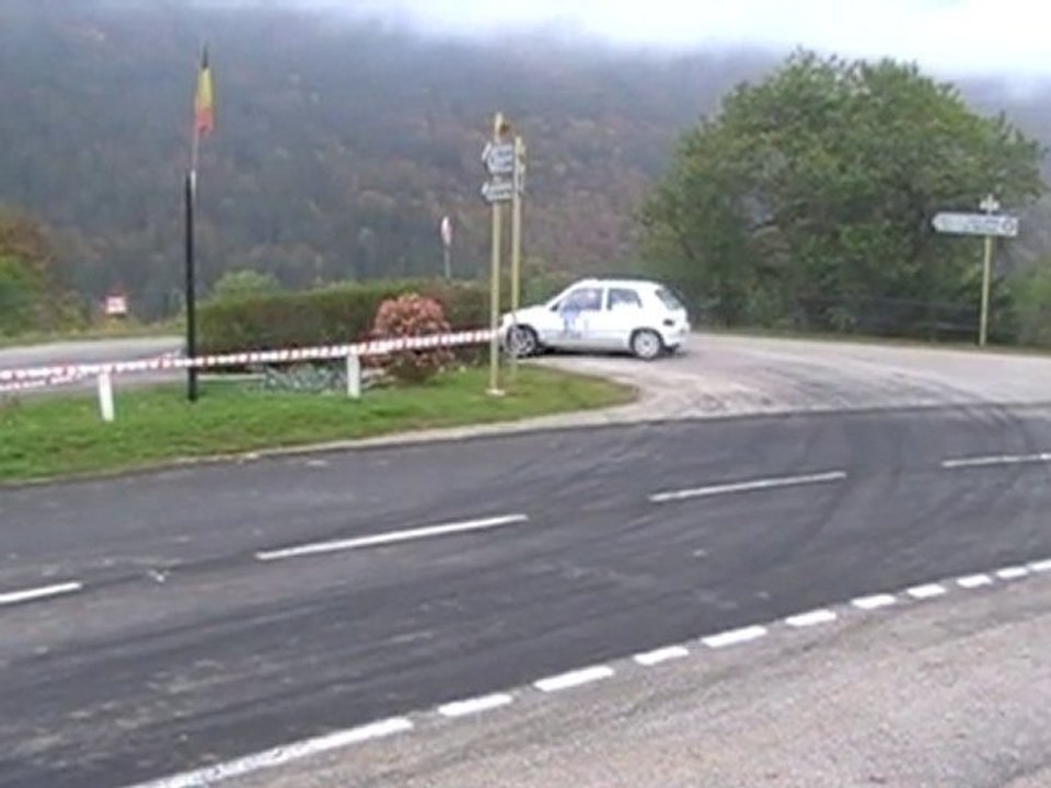 rallye des bauges 2010 !! passage de l'épingle aux aillons !