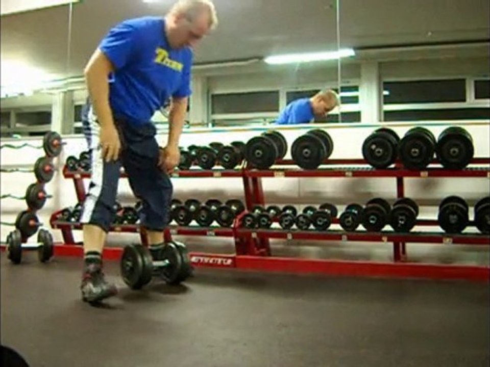 5x 31,5kg dumbell snatch