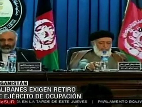 Talibanes no negociarán la paz hasta que se retiren las tropas invasoras