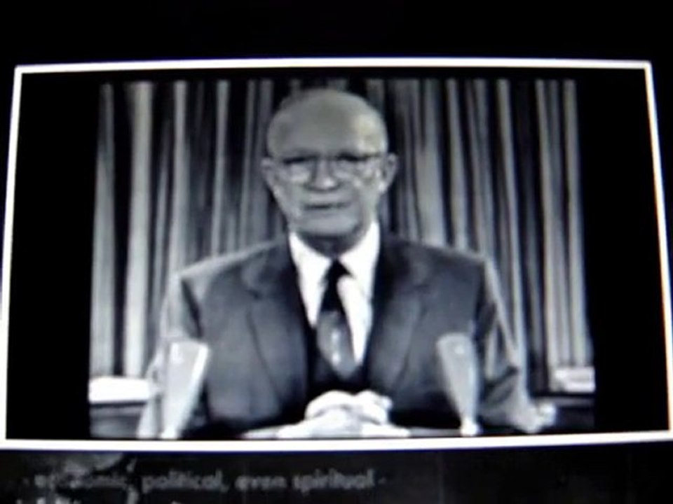 Eisenhower warns us of the military industrial complex