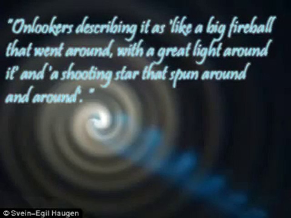 Possible Huge White Spiral-Angel Shoots Beams - Norway