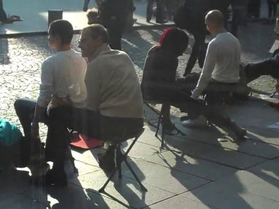 Massage dans la rue