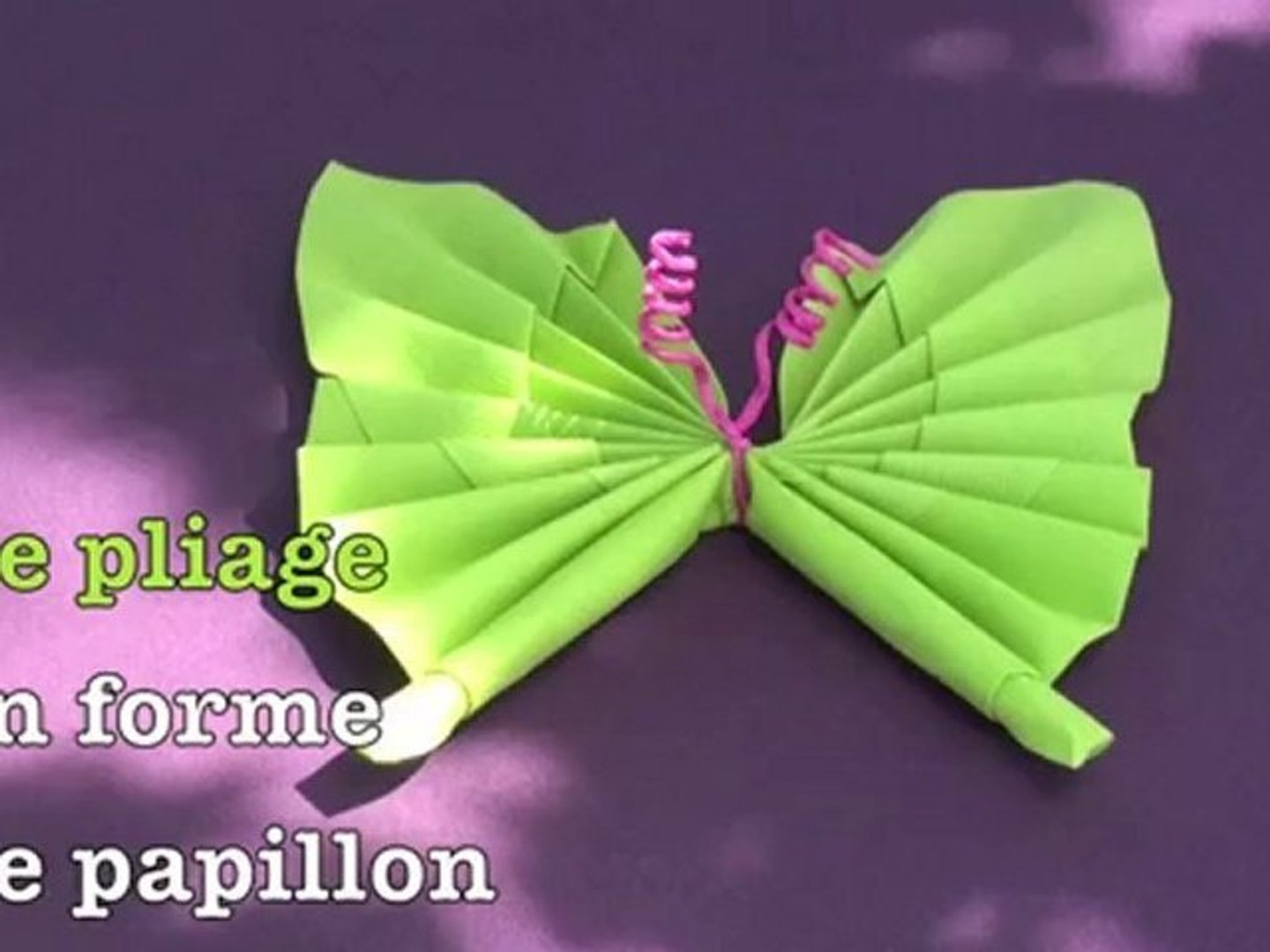 Pliage de serviettes papillon - Vidéo Dailymotion