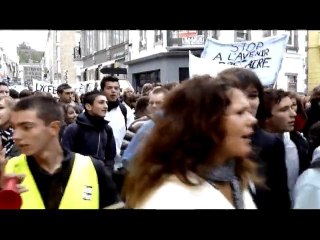 Contre la réforme des retraites : 450 lycéens dans la rue