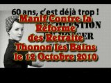 Manif du 12 Octobre Thonon les Bains