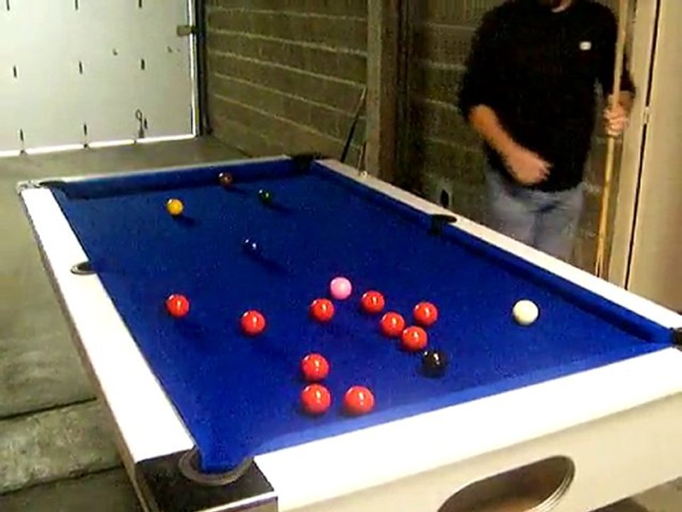 Une casse au snooker