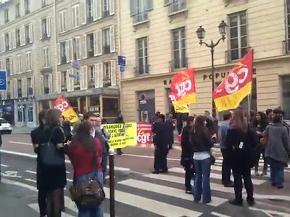 Manifestation des lycéens à Versailles