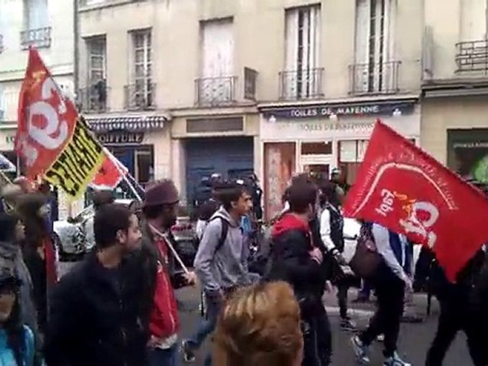 Manifestation des lycéens à Versailles