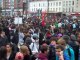 Foule de jeunes manifestants lycéens aux Havre