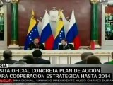 Venezuela y Rusia firmaron plan de acción estratégico 2010