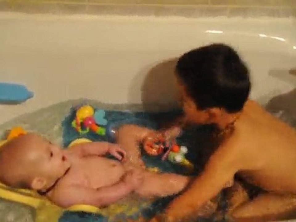 dans le bain