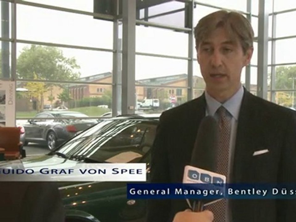 Bentley auf deutschlands längster automeile