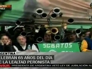 Celebran 65 años del día de la lealtad peronista