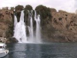 Düden Şelale Denizle Buluşuyor-Duden Waterfalls spill at sea
