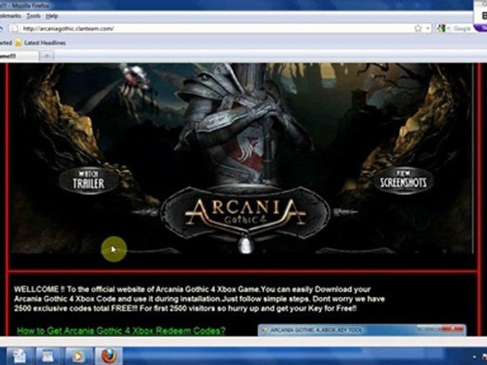 Arcania gothic 4 key--full working