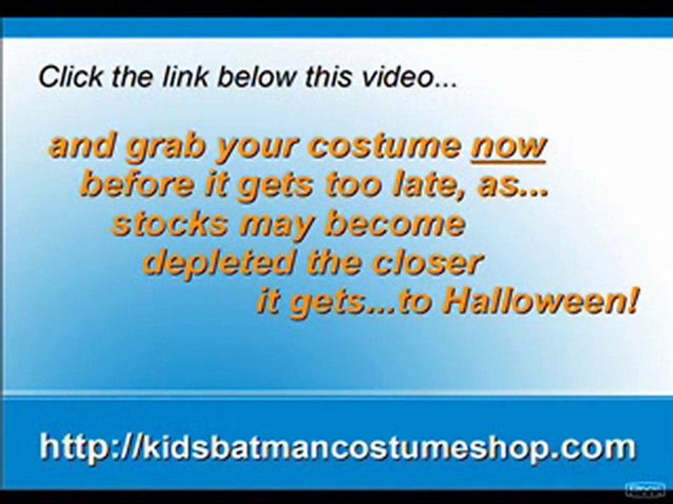 Kids Batman Costumes - Halloween Costumes