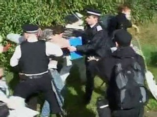 Climate change protesters blockade refinery