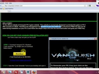 Free Vanquish PS3 keys