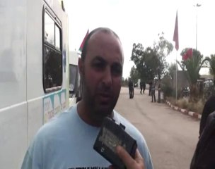 قافلة طريق الأمل تعبر الحدود المغربية الجزائرية وجدة