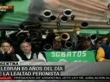 Celebran 65 años del día de la lealtad peronista