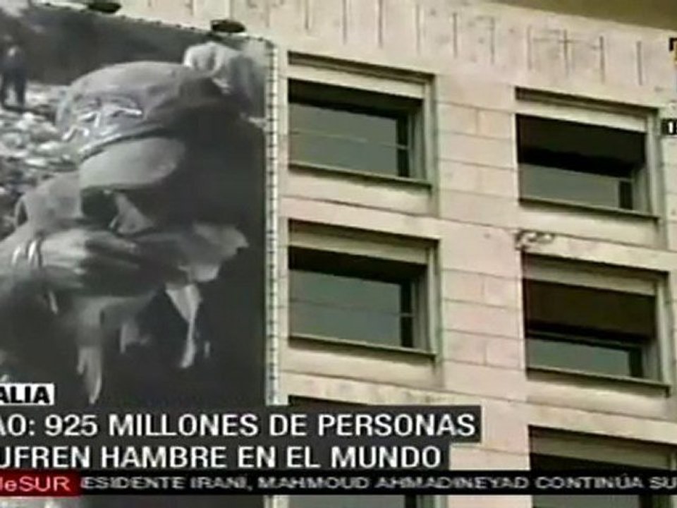 FAO: 925 millones de personas sufren de hambre en el mundo