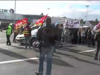 manifestation sur les retraites à Avranches - 16 oct 2010