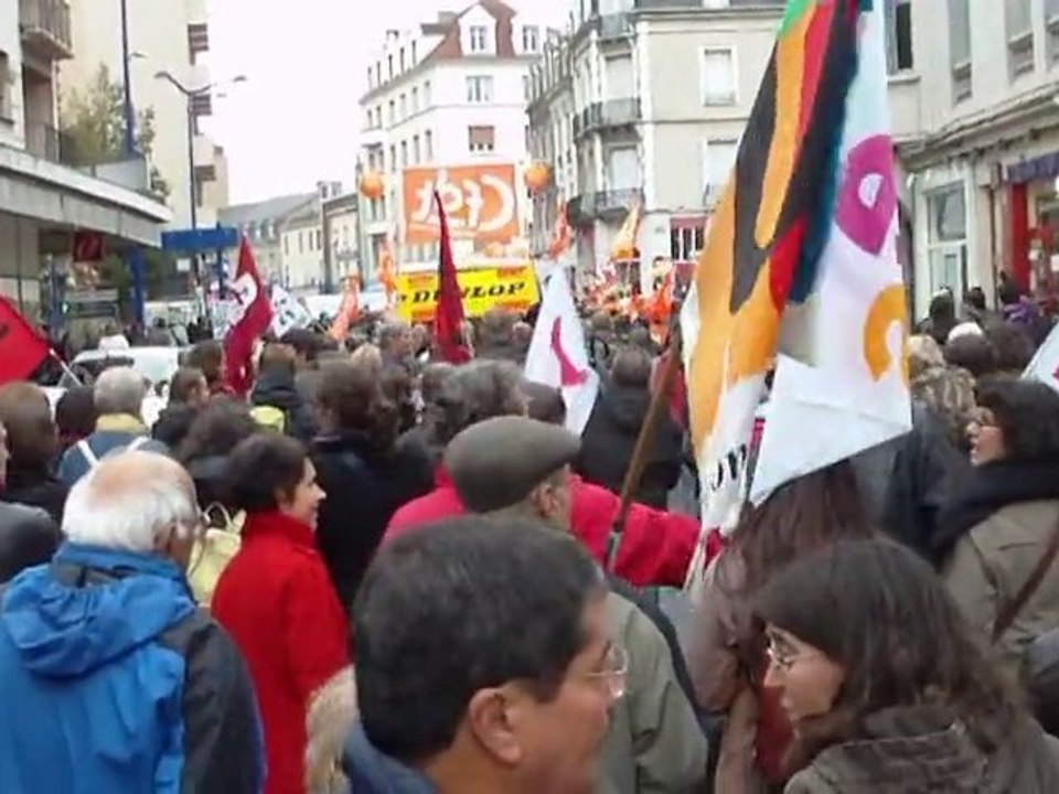Manifestation contre la réforme des retraites à Montluçon