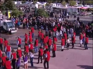 Flash mob du service public le 16 octobre 2010 à Aubagne