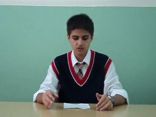 Okul Meclisi Başkan adayı Nedim Furkan Kahraman'ın konuşması