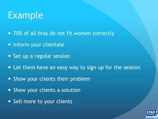 Statistics for Personal One on One Sales Sessions