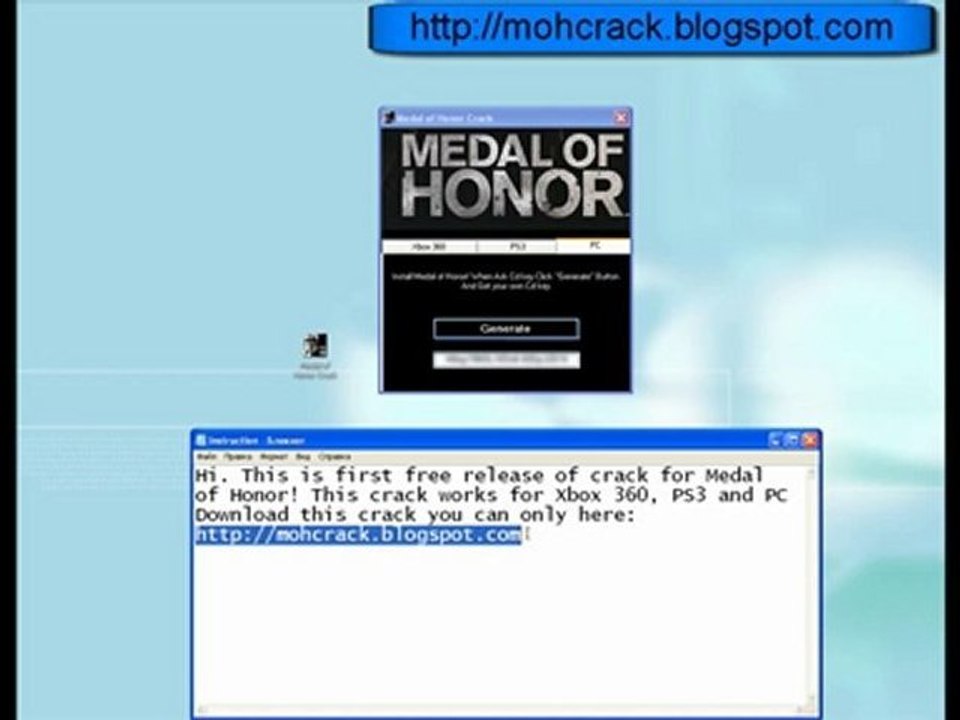 Medal of Honor keygenerator Free on Xbox 360, PS3 and PC