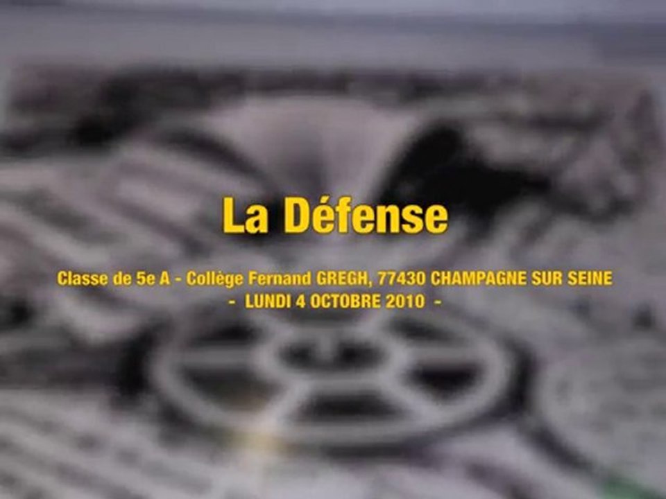 5e A à La Défense - Collège Fernand GREGH