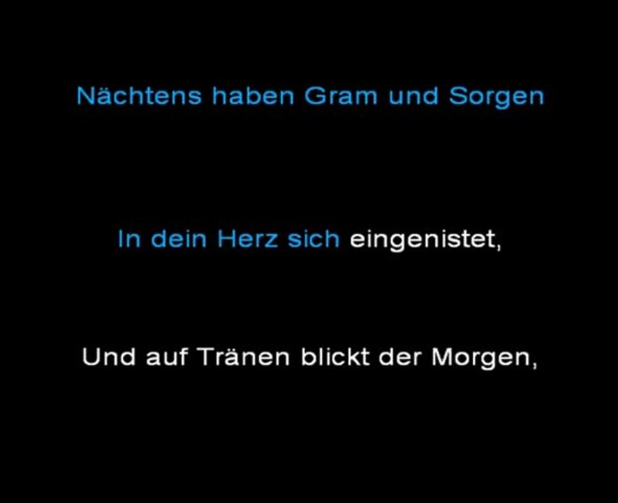 Nächtens. J. Brahms. Karaoké pour soprani