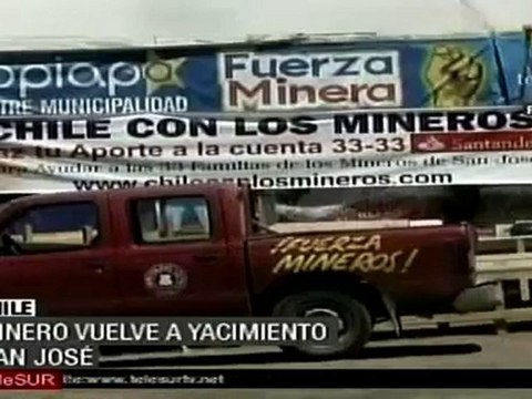 Pastor Henríquez, primer minero rescatado en retornar a San José